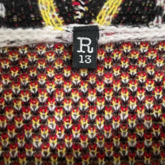 NWT R13 Oversized Distressed Cashmere Tartan Sweater worn by Taylor Swift - Picture 8 of 9